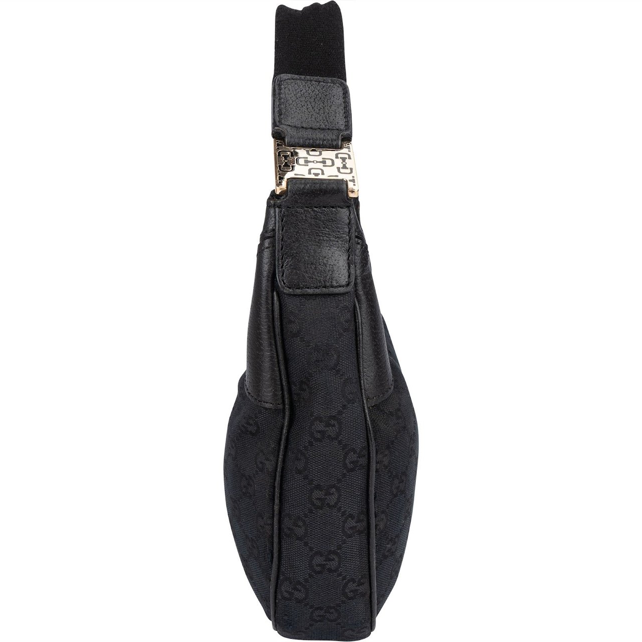 Gucci Monogram GG Canvas Abbey Shoulder Bag Zwart