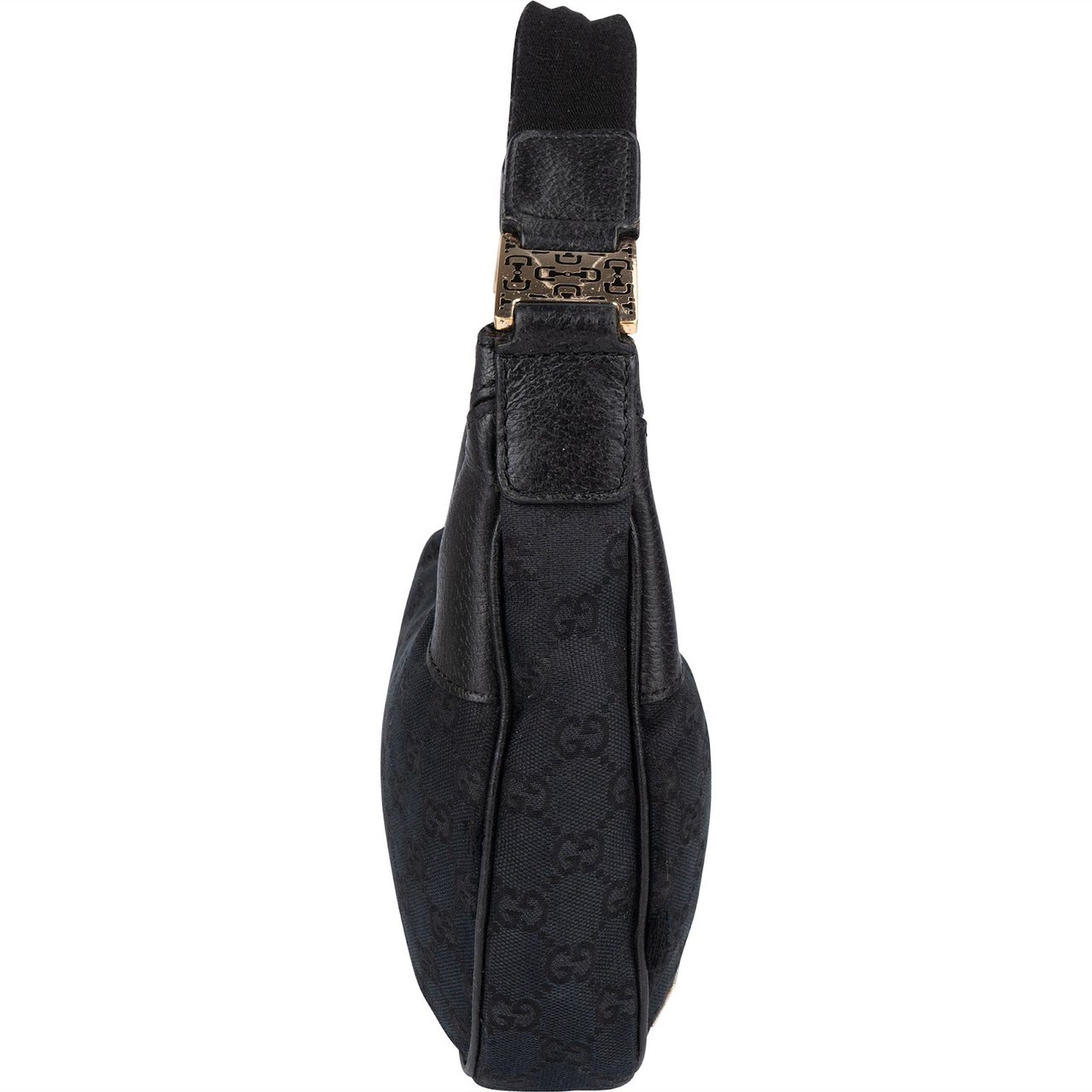 Gucci Gucci Monogram GG Canvas Abbey Shoulder Bag Zwart