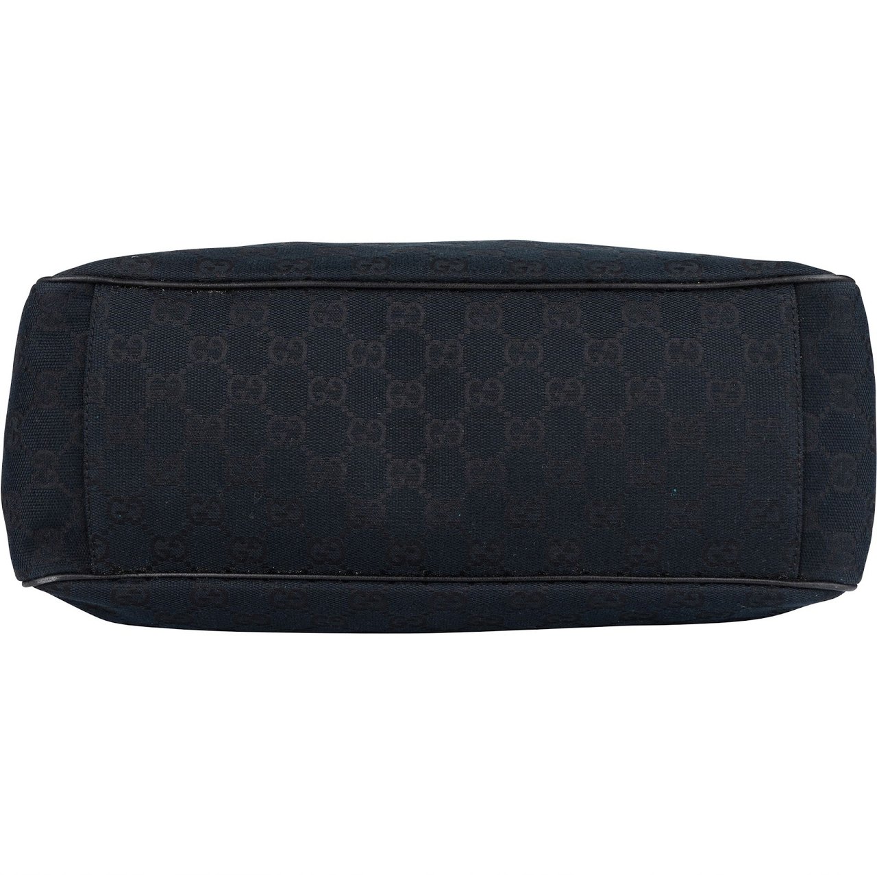 Gucci Gucci Monogram GG Canvas Positano Tote Handbag Zwart