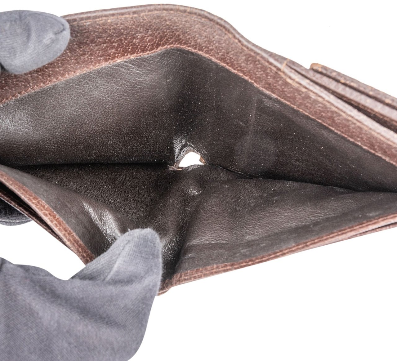 Gucci Gucci Monogram GG Canvas French Flap Wallet Bruin