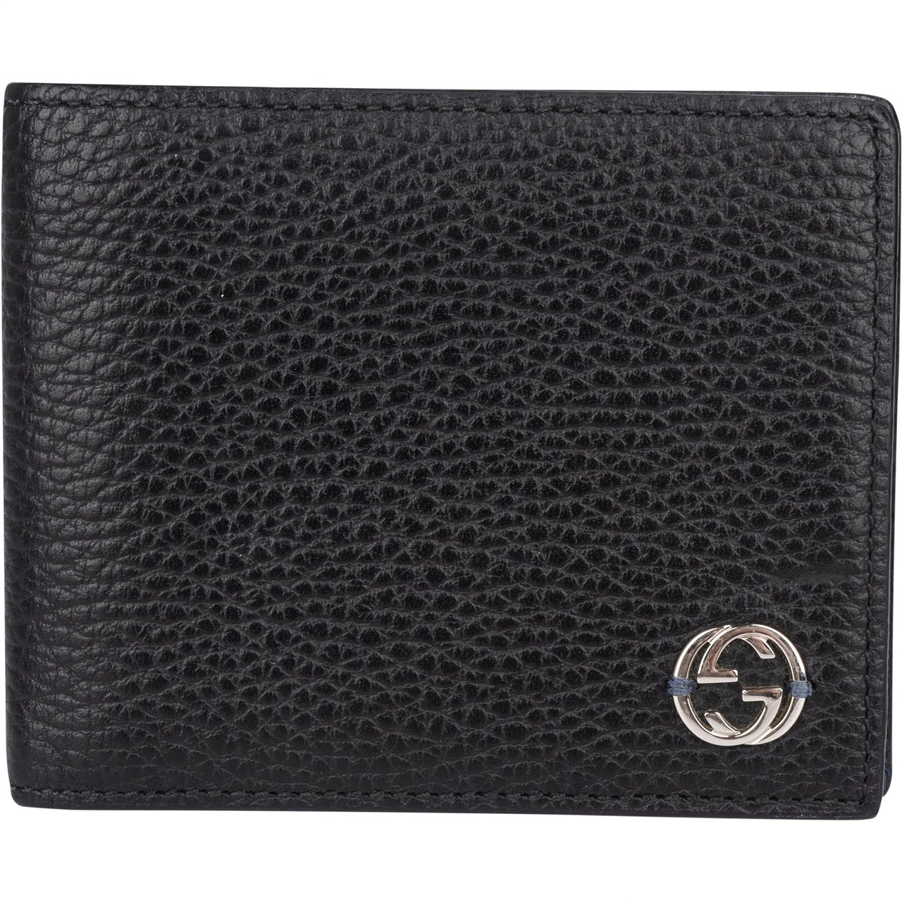 Gucci GG Emblem Leather Wallet Zwart