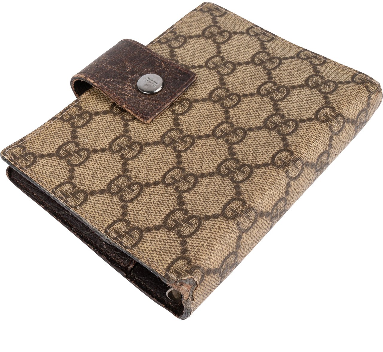 Gucci Gucci Monogram GG Supreme Canvas Agenda Cover Beige