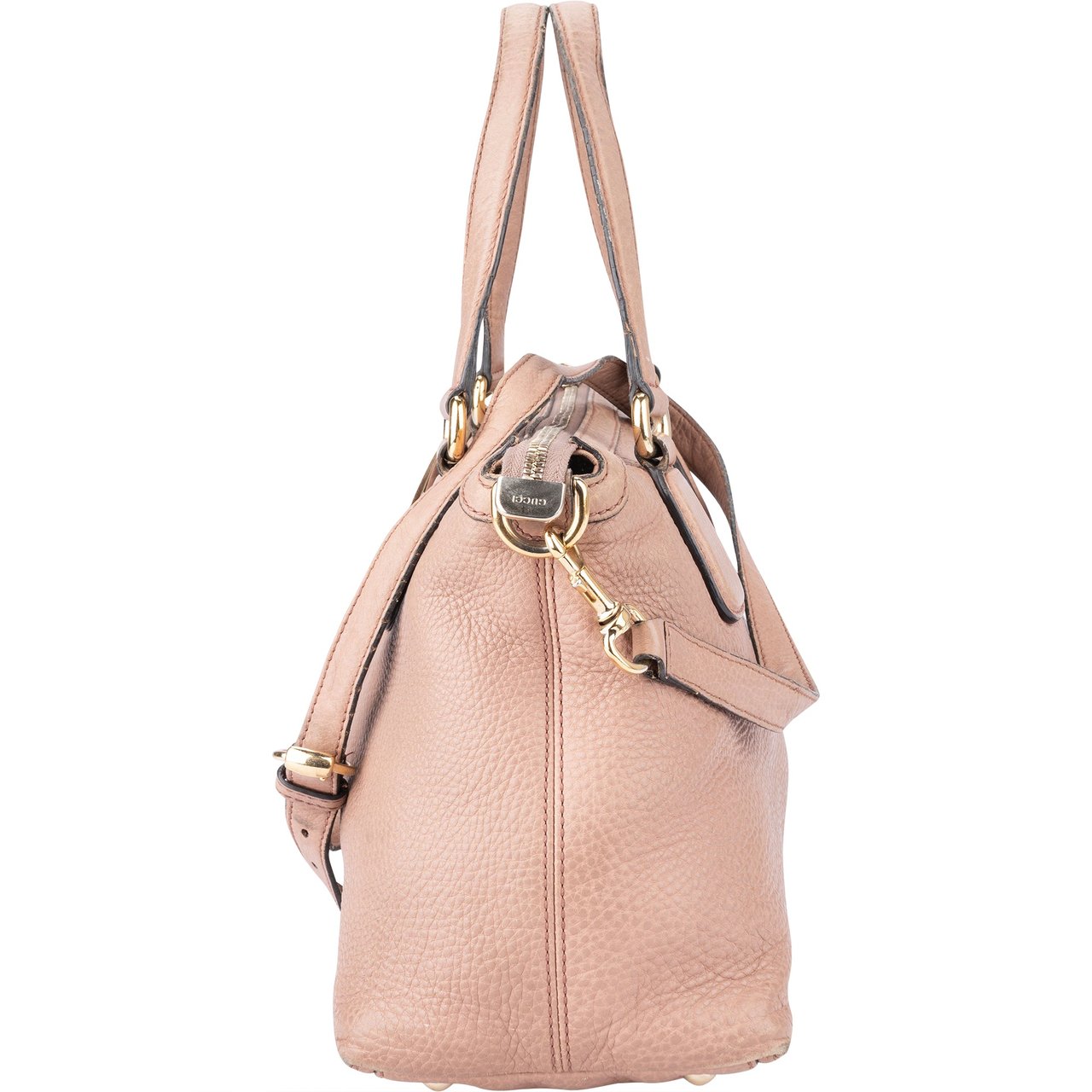 Gucci Gucci Pink Leather Soho Handbag Roze