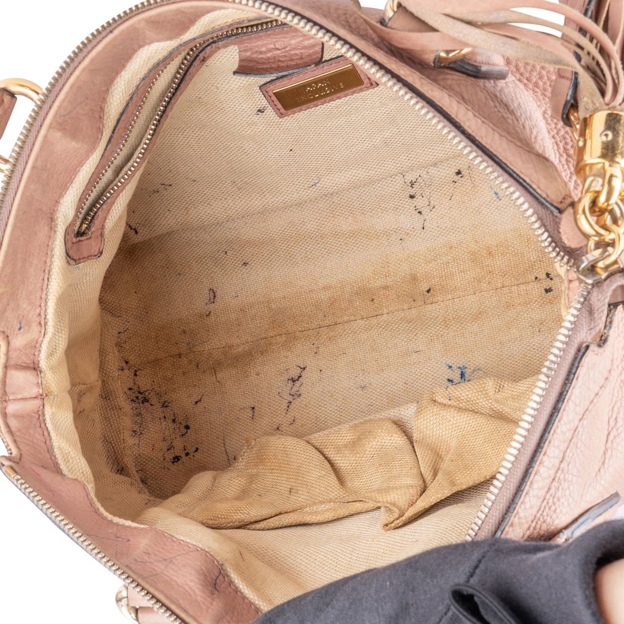 Gucci Gucci Pink Leather Soho Handbag Roze