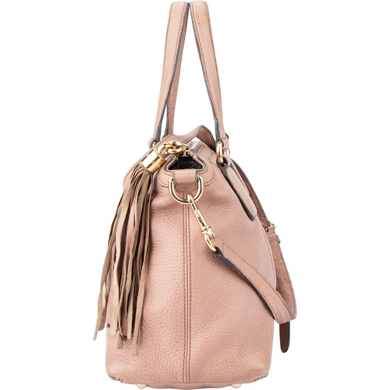 Gucci Gucci Pink Leather Soho Handbag Roze