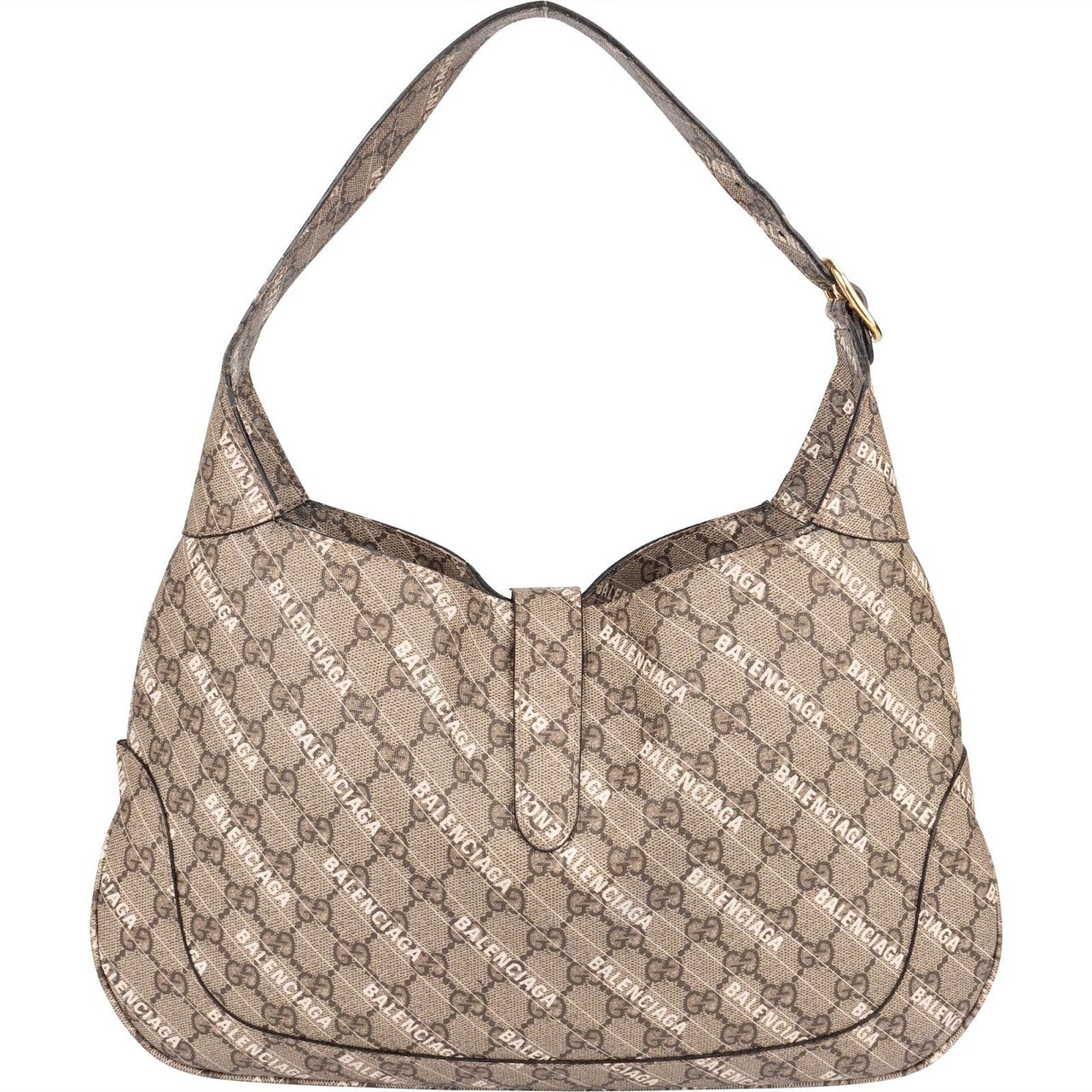 Gucci Gucci x Balenciaga GG Supreme The Hacker Project Jackie 1961 Shoulder Bag Beige