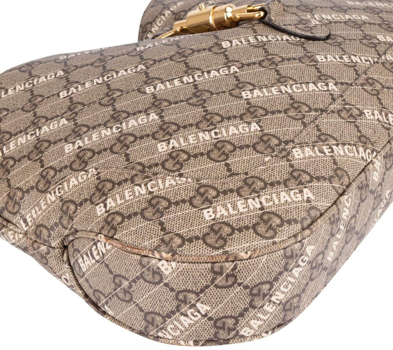 Gucci Gucci x Balenciaga GG Supreme The Hacker Project Jackie 1961 Shoulder Bag Beige