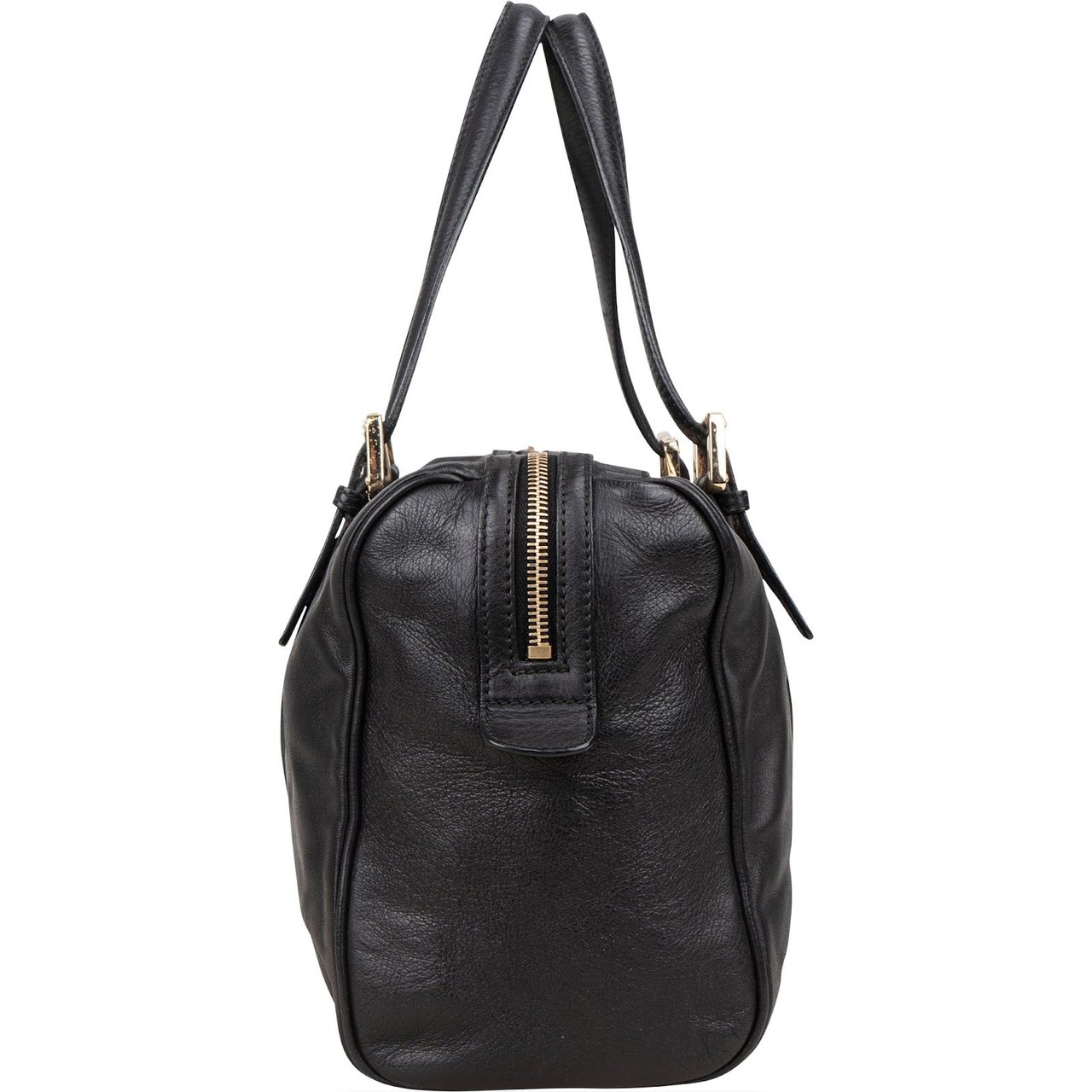 Gucci Leather Britt Boston Bag Handbag Zwart
