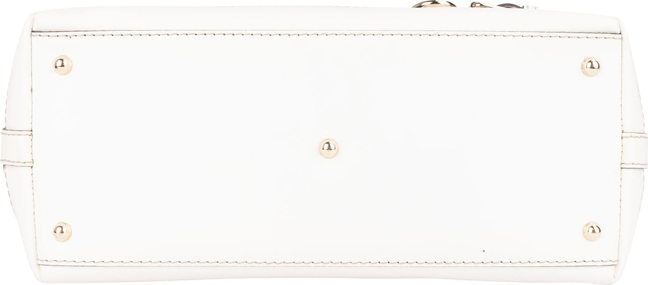 Gucci Monogram GG Canvas Sherry Line White Tote Shoulder Bag Divers