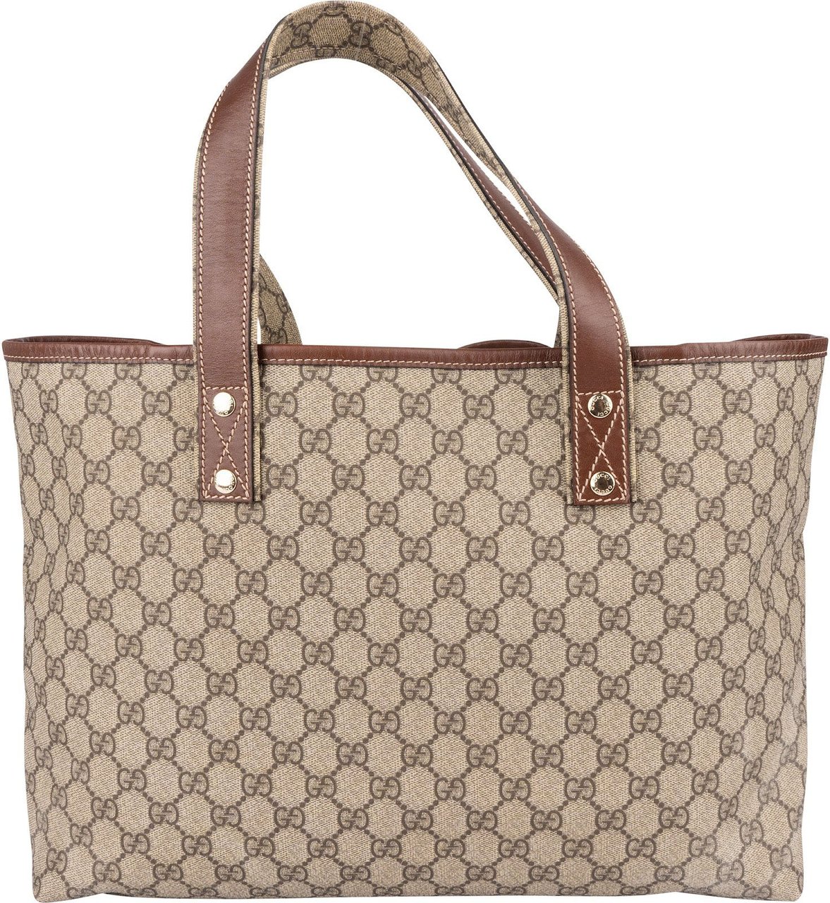 Gucci Gucci Canvas GG Monogram Sherry Line Handbag Beige
