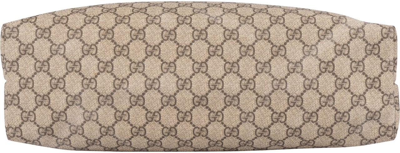 Gucci Gucci Canvas GG Monogram Sherry Line Handbag Beige