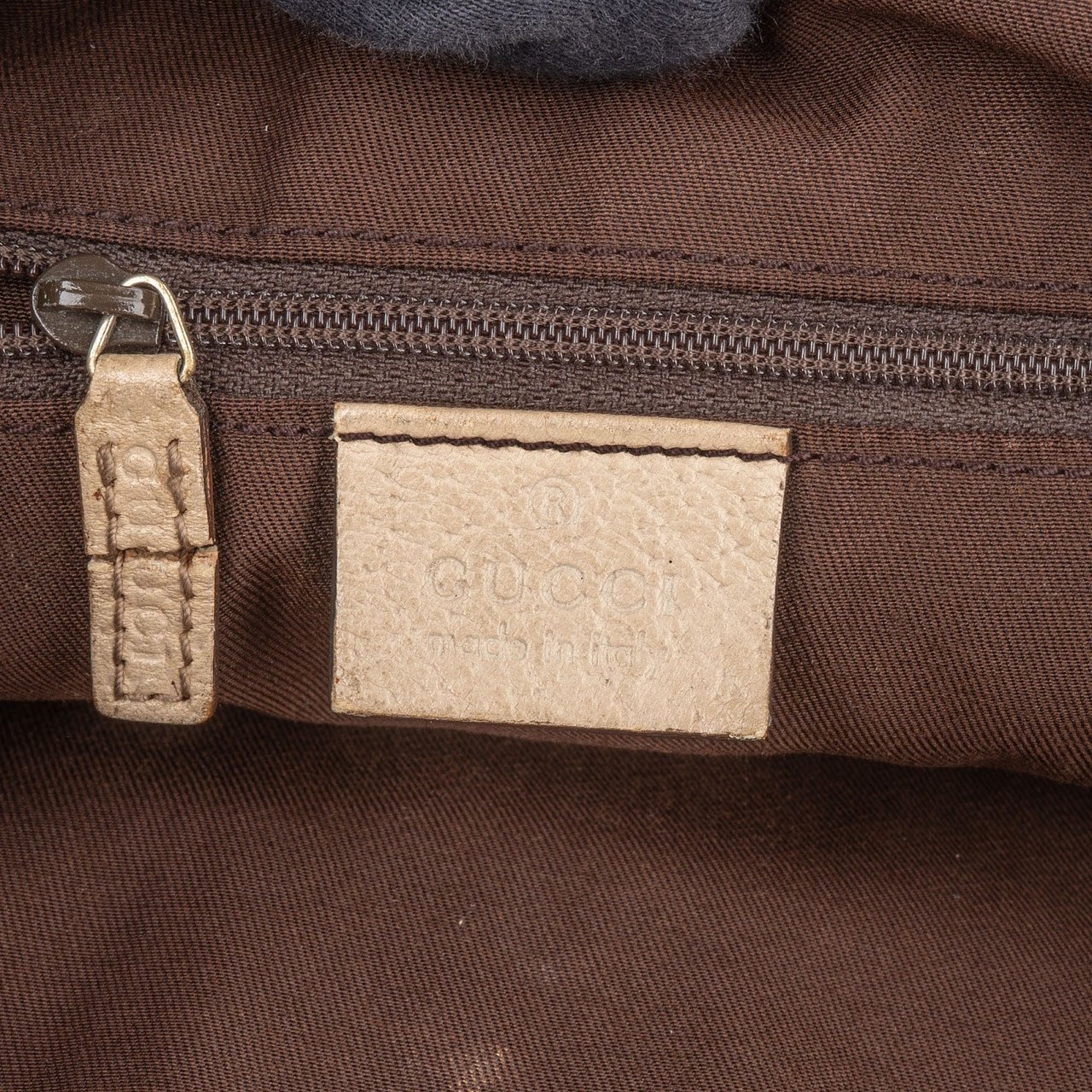 Gucci Gucci Monogram GG Canvas Abbey Handbag Beige