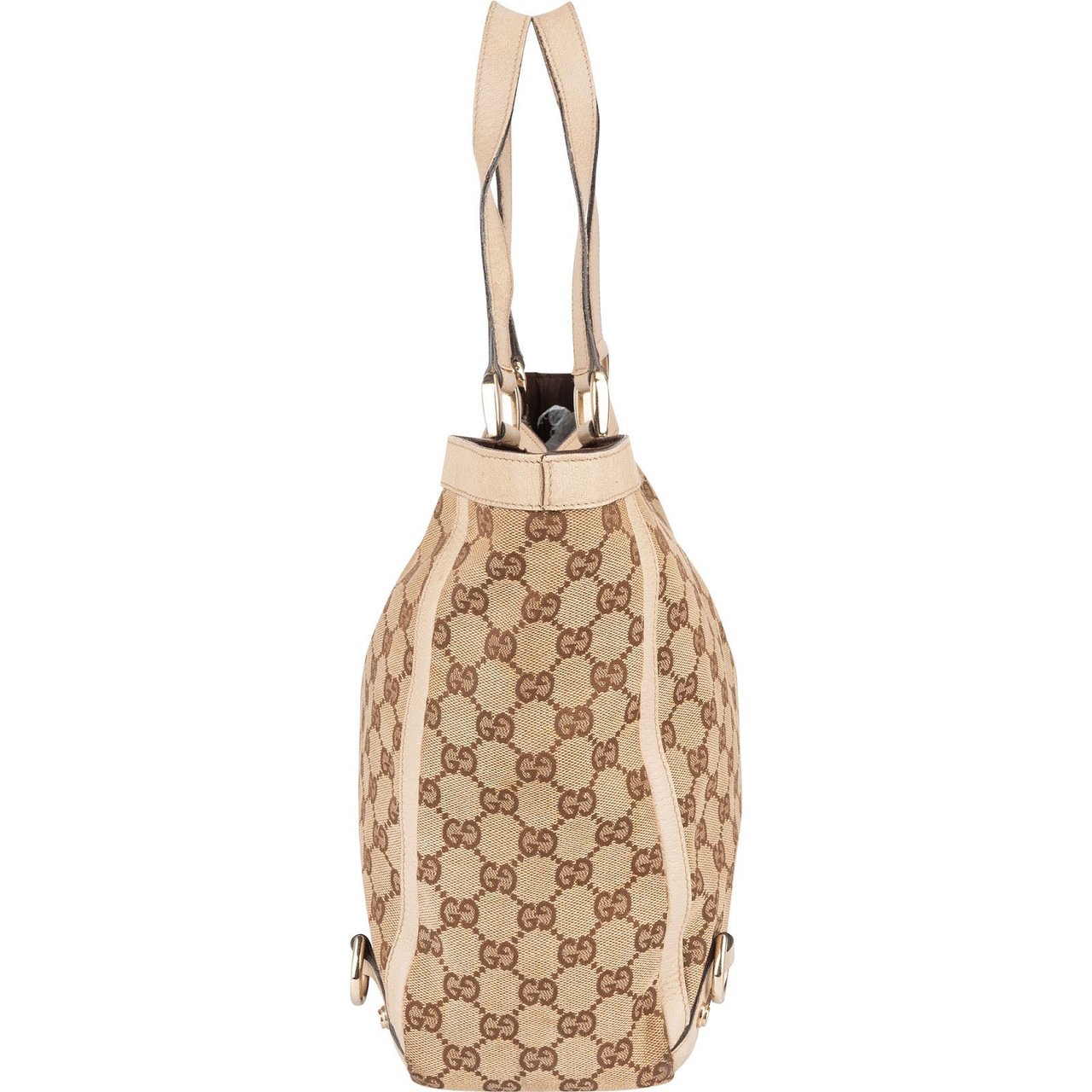 Gucci Gucci Monogram GG Canvas Abbey Handbag Beige