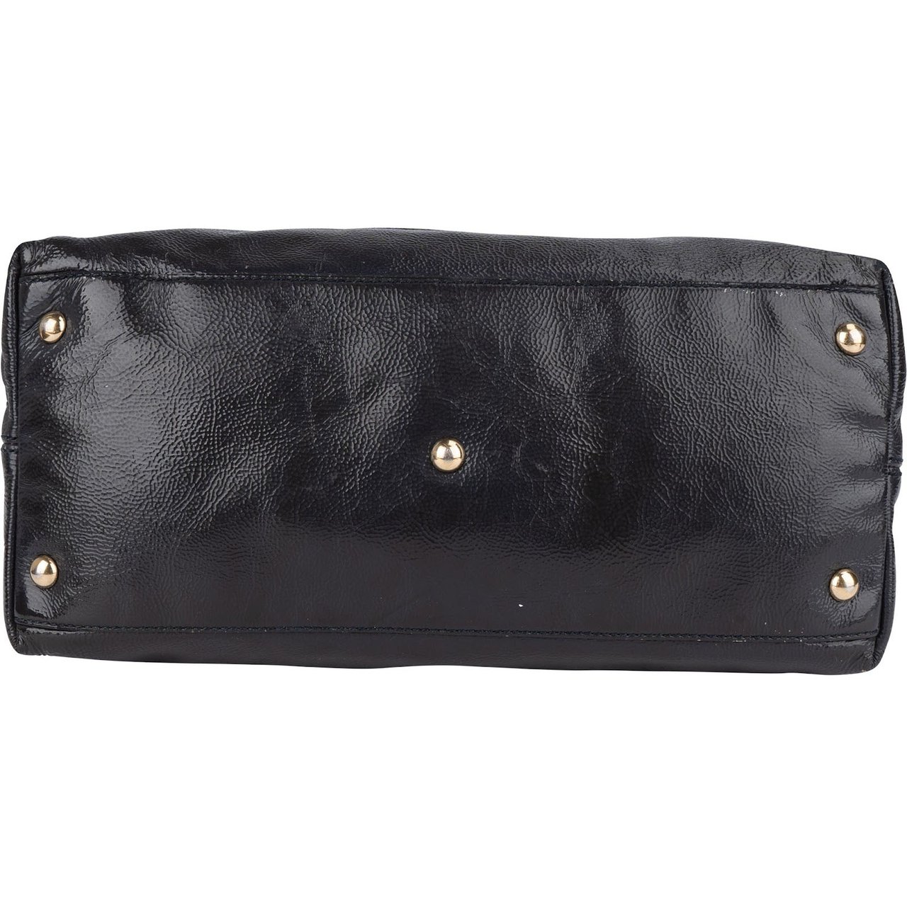 Gucci Gucci Black Patent Leather Soho Handbag Zwart