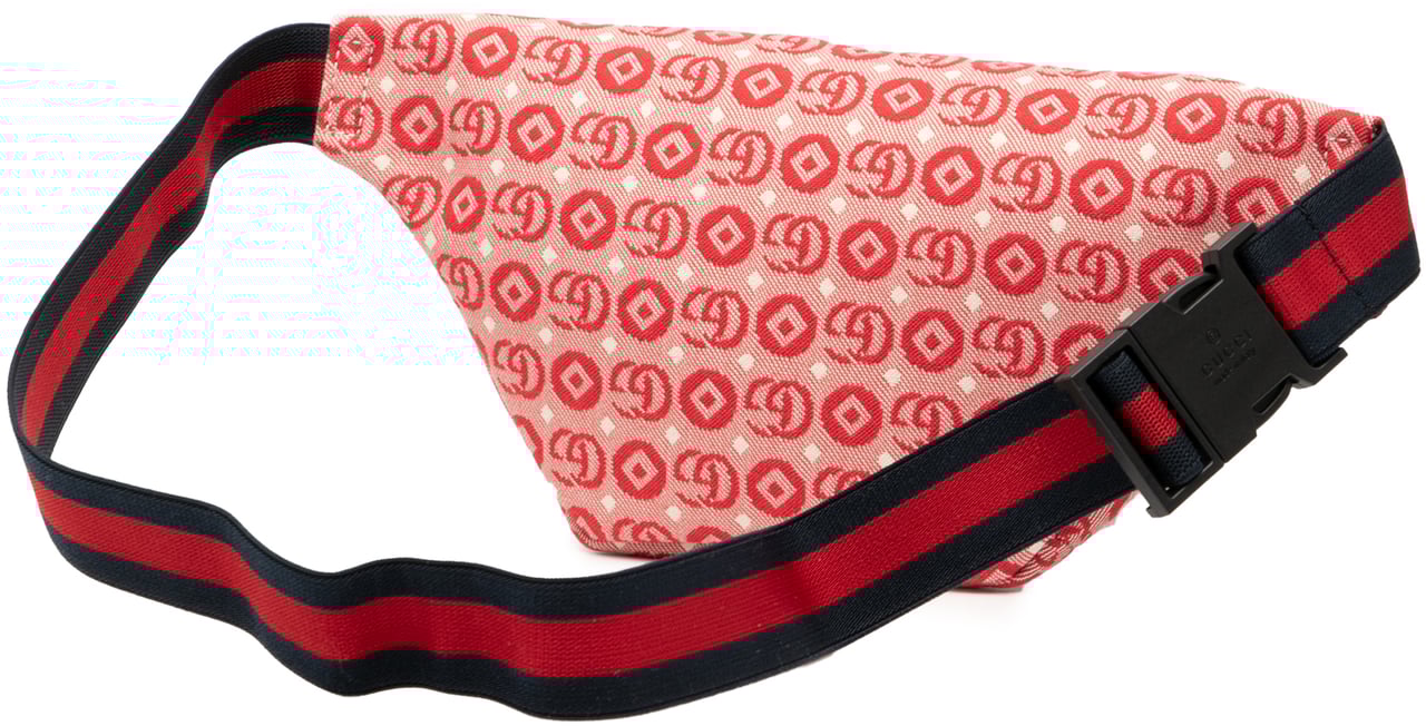 Gucci Kids GG Supreme Stars Web Belt Bag Rood