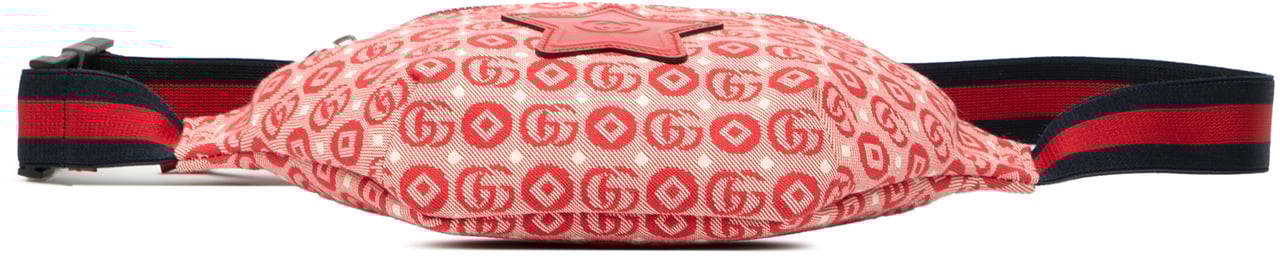 Gucci Kids GG Supreme Stars Web Belt Bag Rood