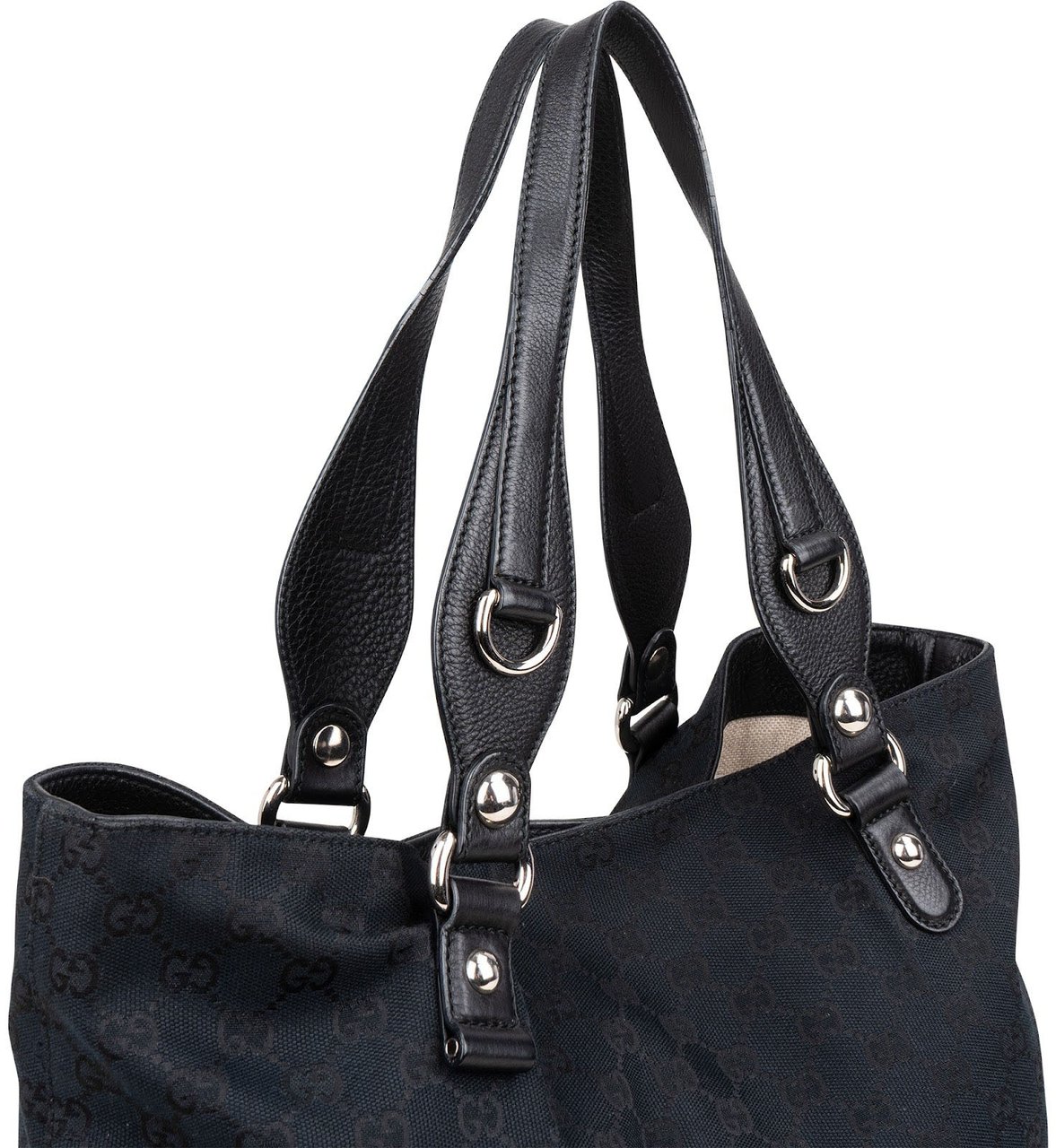 Gucci Gucci Monogram GG Monogram Abbey D-Ring Tote Shoulder Bag Zwart