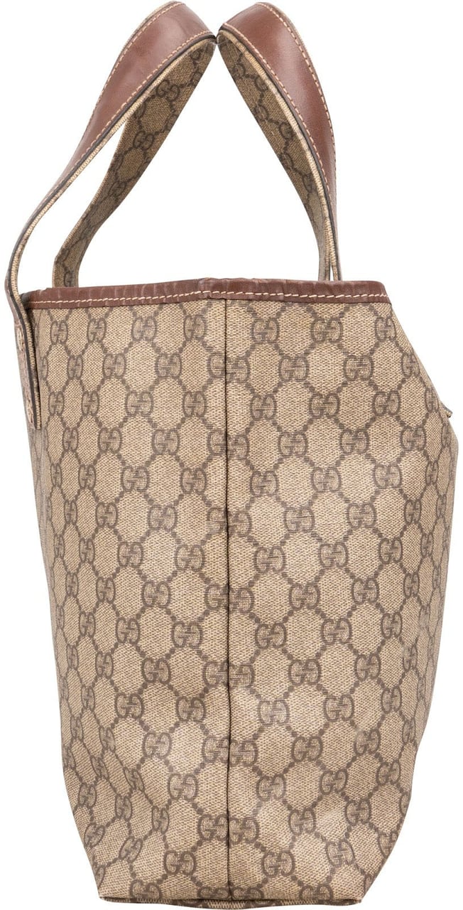 Gucci Gucci Monogram GG Supreme Canvas Tote Handbag Beige