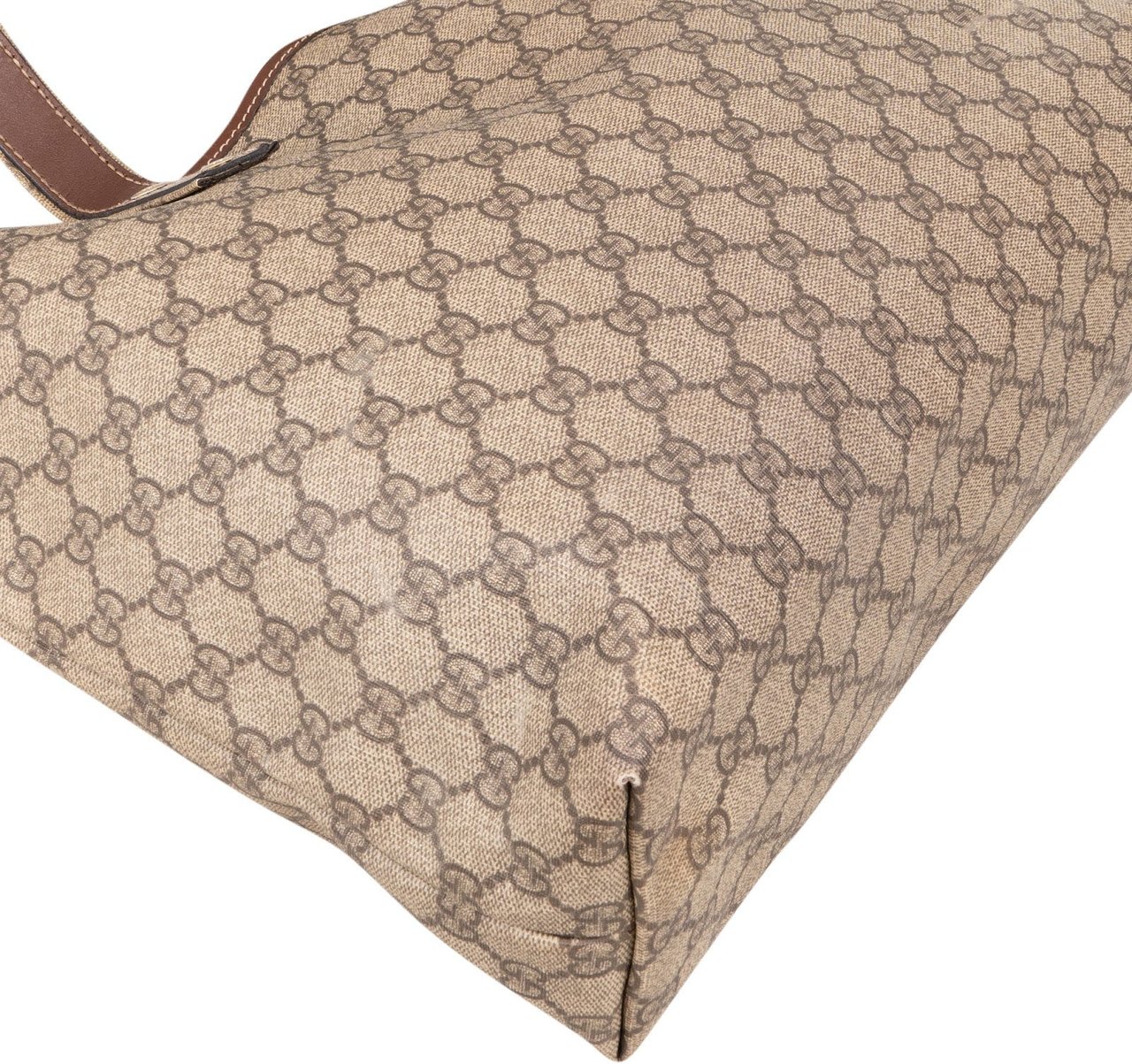 Gucci Gucci Monogram GG Supreme Canvas Tote Handbag Beige