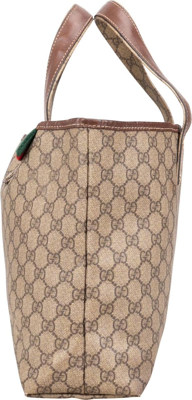 Gucci Gucci Monogram GG Supreme Canvas Tote Handbag Beige