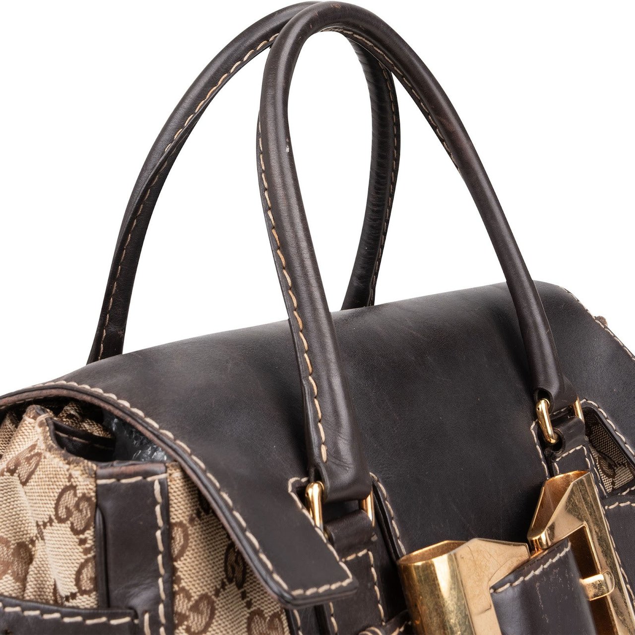 Gucci Gucci GG Monogram Hysteria Top Handle Handbag Divers