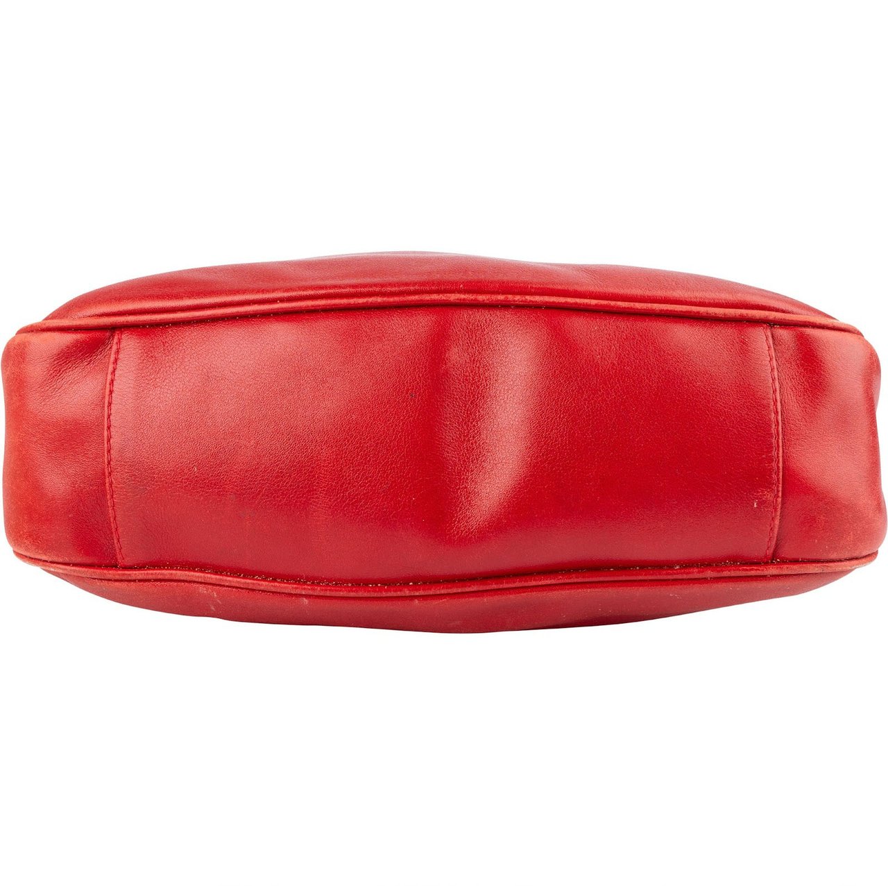 Gucci Gucci Red Leather Bamboo Top Handle Handbag Rood