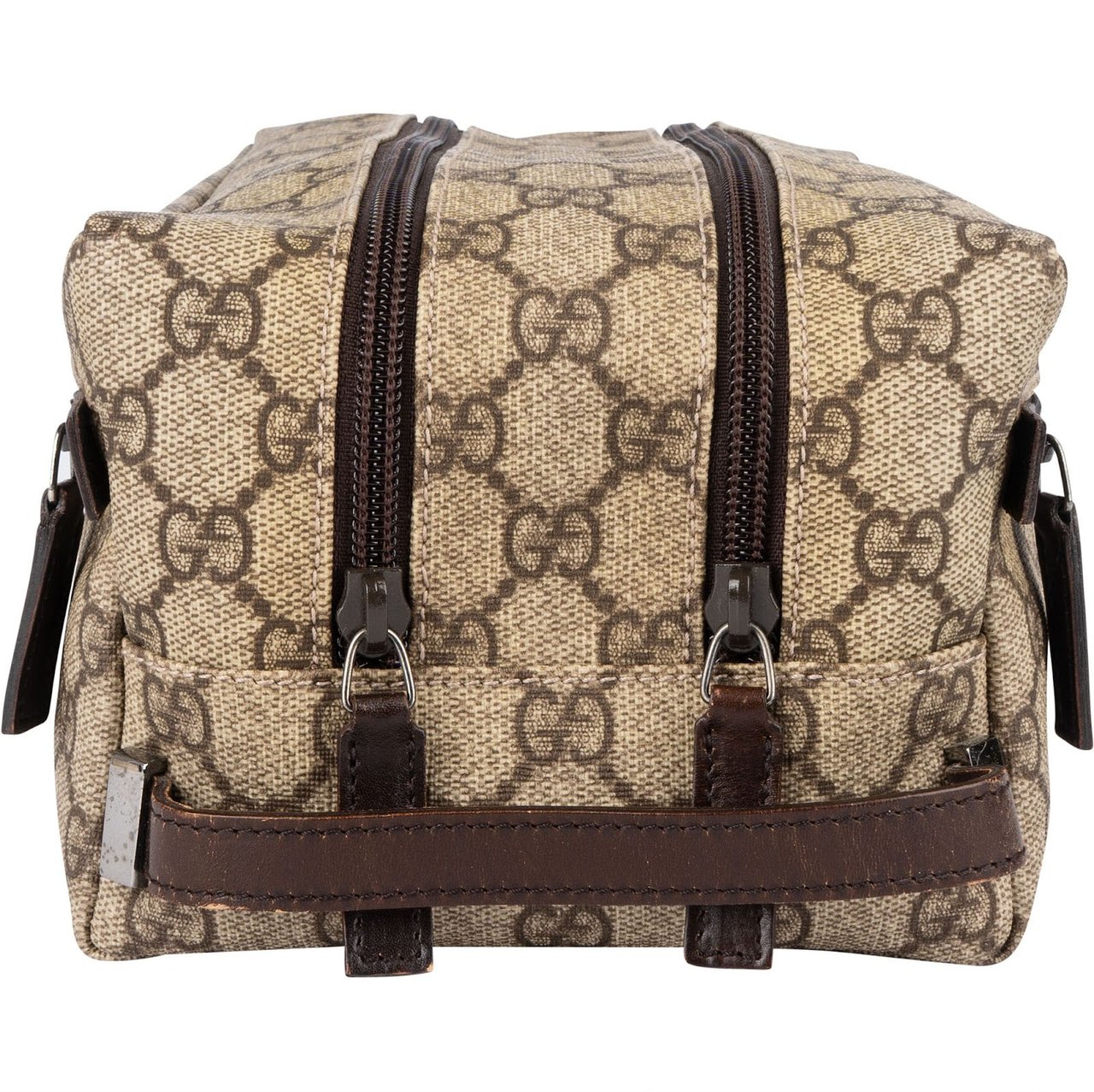 Gucci Gucci Monogram GG Supreme Toiletry Pouch Bag Beige