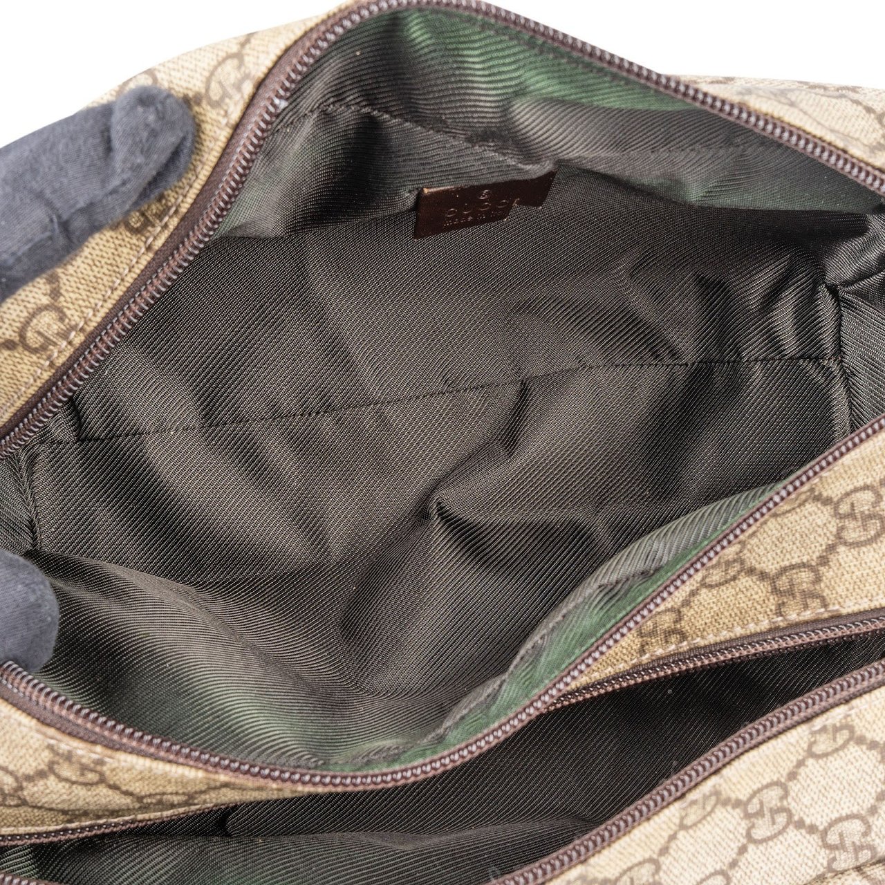 Gucci Gucci Monogram GG Supreme Toiletry Pouch Bag Beige