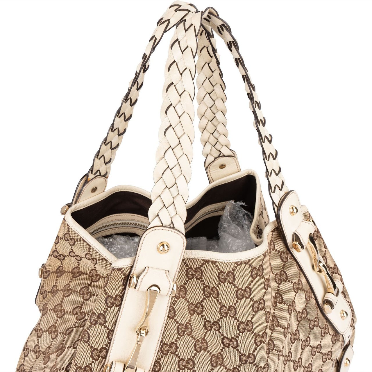 Gucci Gucci Monogram GG Pelham Handbag Beige