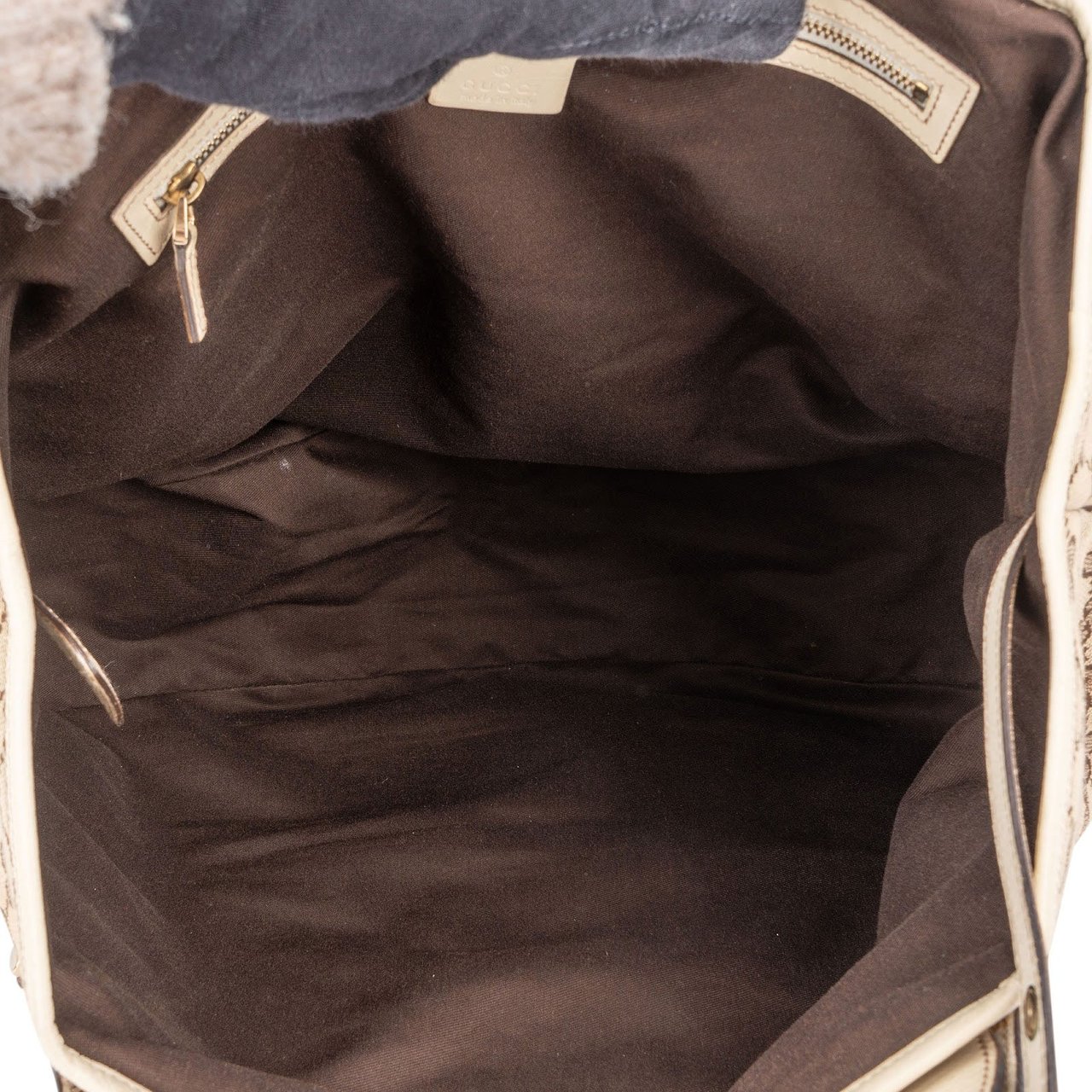 Gucci Gucci Monogram GG Pelham Handbag Beige