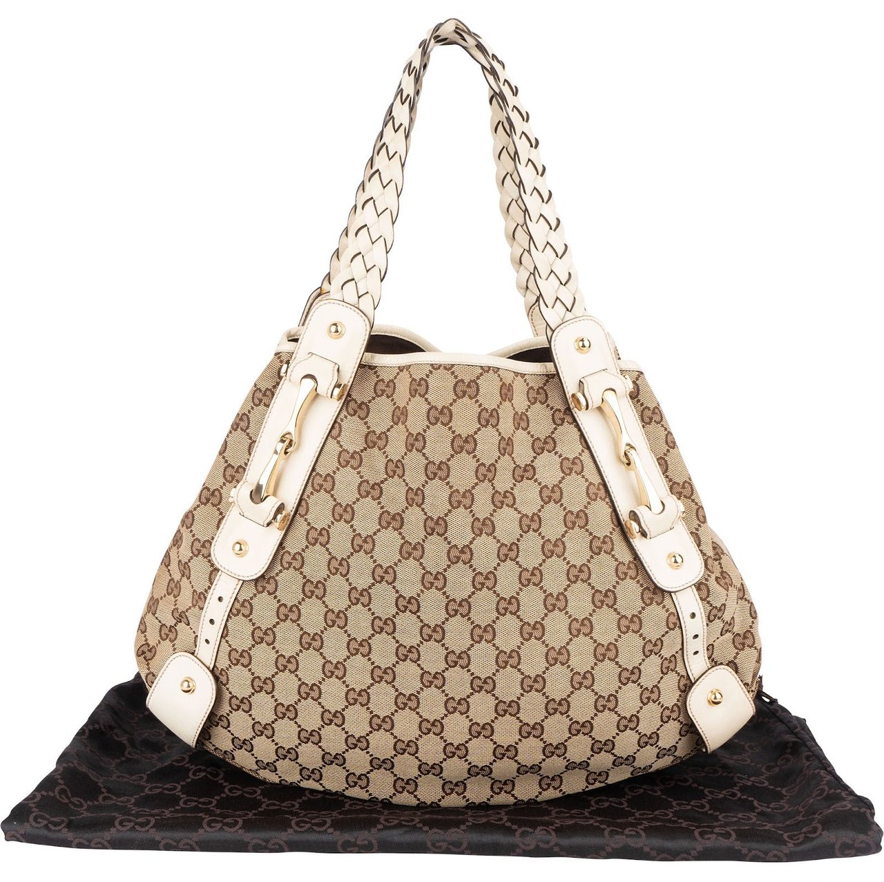 Gucci Gucci Monogram GG Pelham Handbag Beige