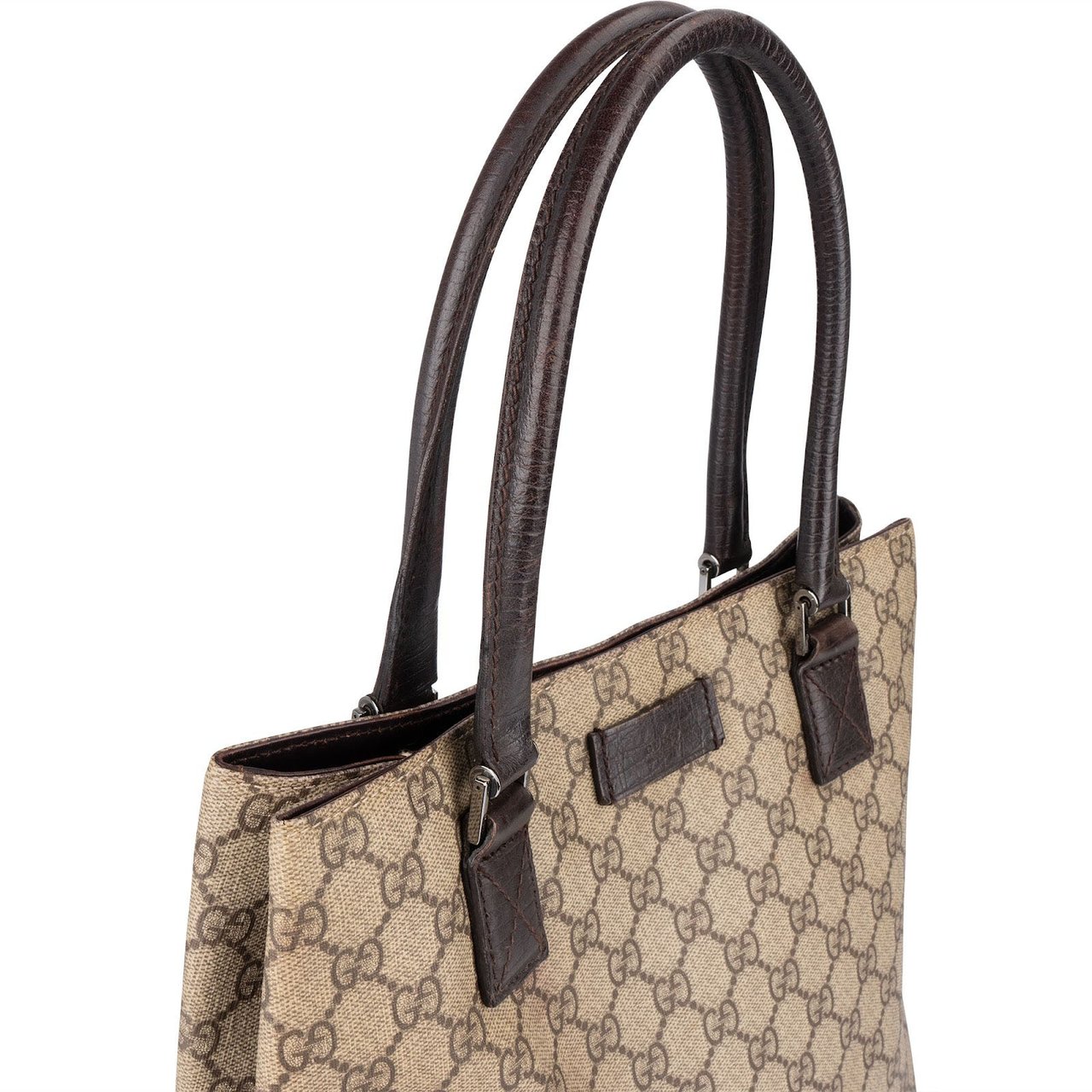 Gucci Gucci Monogram GG Supreme Canvas Tote Handbag Beige