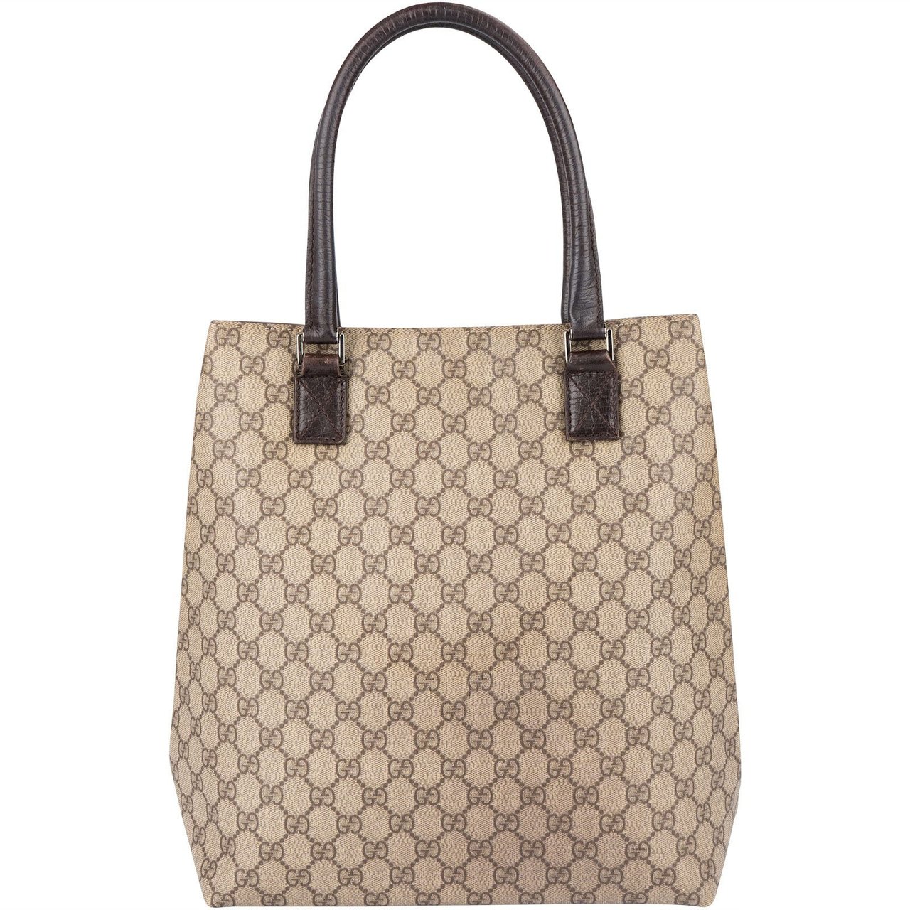 Gucci Gucci Monogram GG Supreme Canvas Tote Handbag Beige