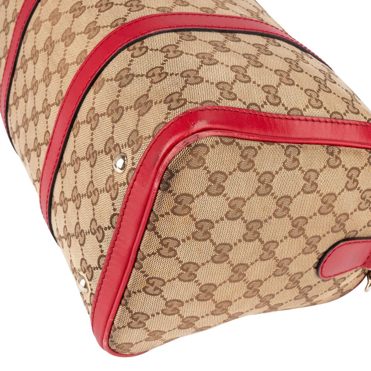 Gucci Gucci Monogram GG Joy Boston Handbag Beige