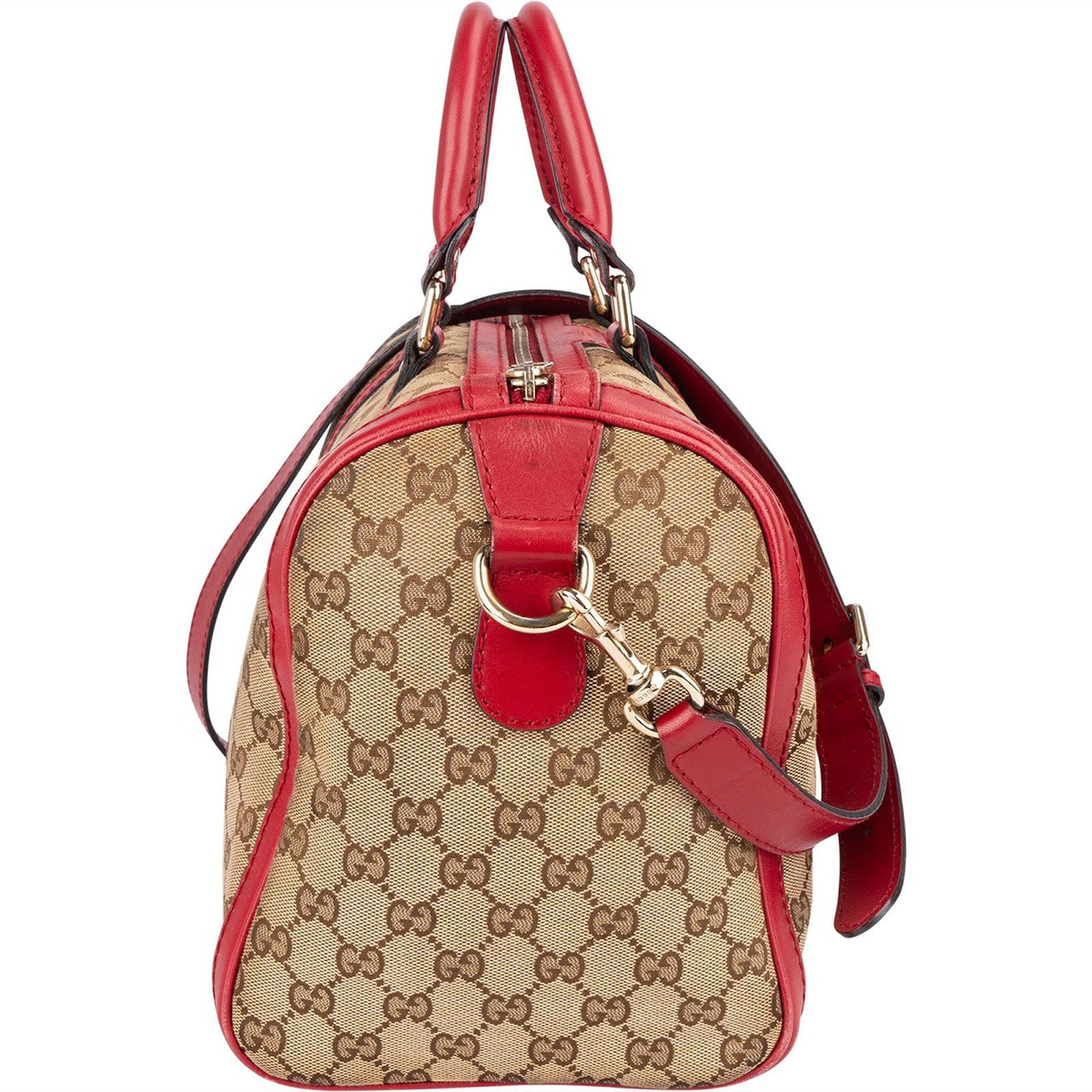Gucci Gucci Monogram GG Joy Boston Handbag Beige