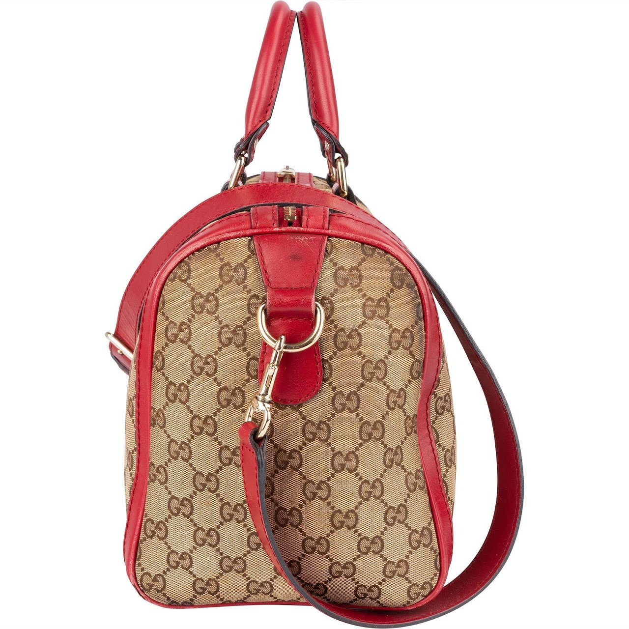 Gucci Gucci Monogram GG Joy Boston Handbag Beige