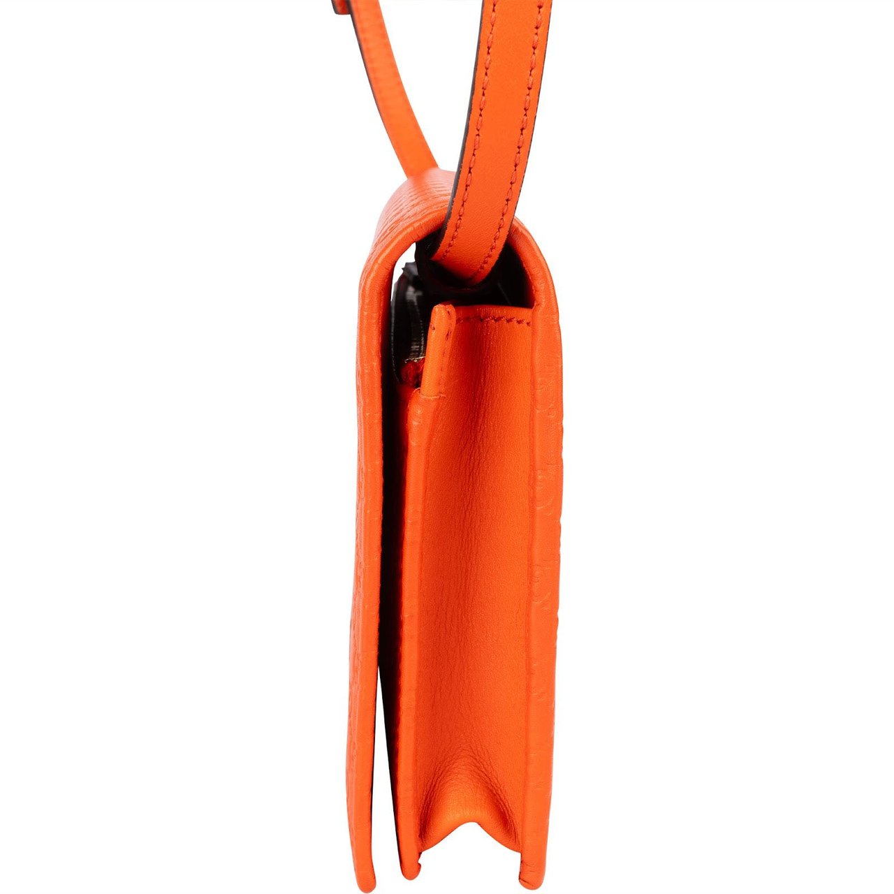 Gucci Gucci Microguccissima Orange Wallet on a Chain Crossbody Bag Oranje