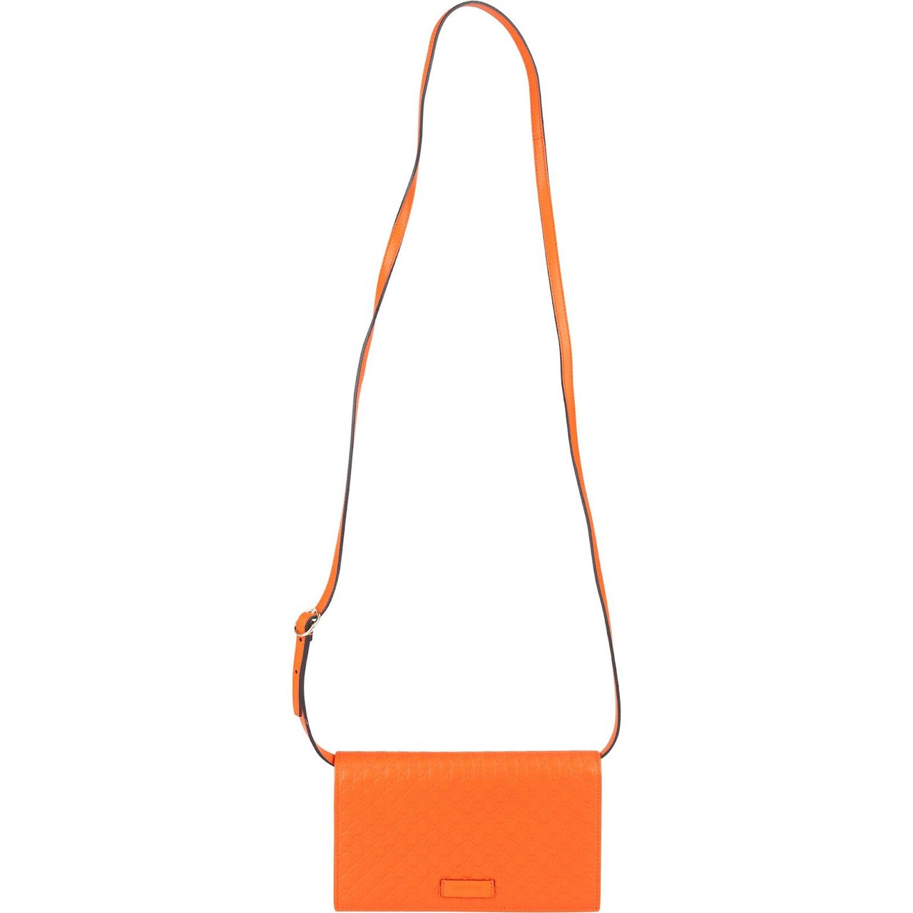 Gucci Gucci Microguccissima Orange Wallet on a Chain Crossbody Bag Oranje