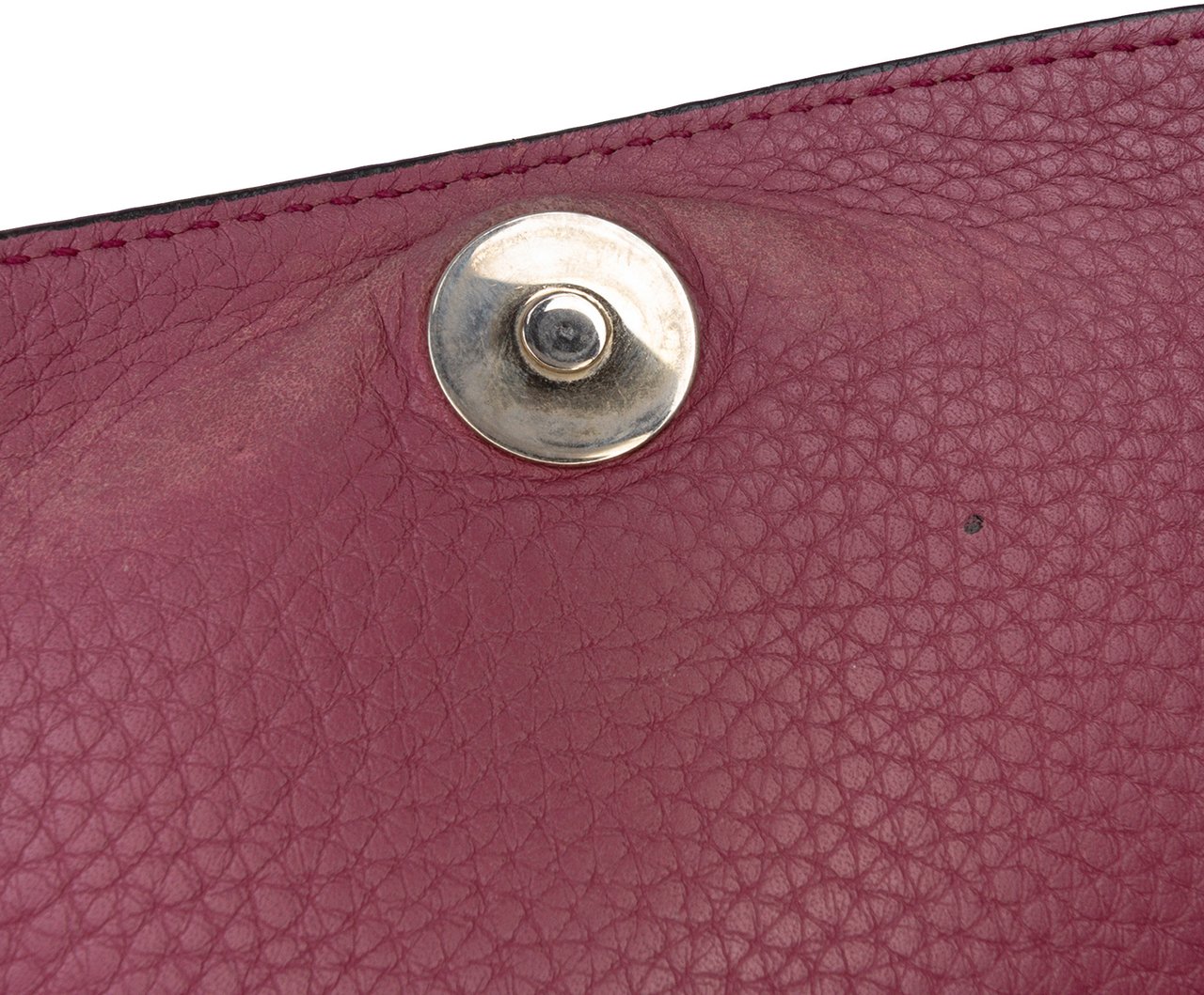 Gucci Medium Leather Soho Chain Flap Crossbody Roze