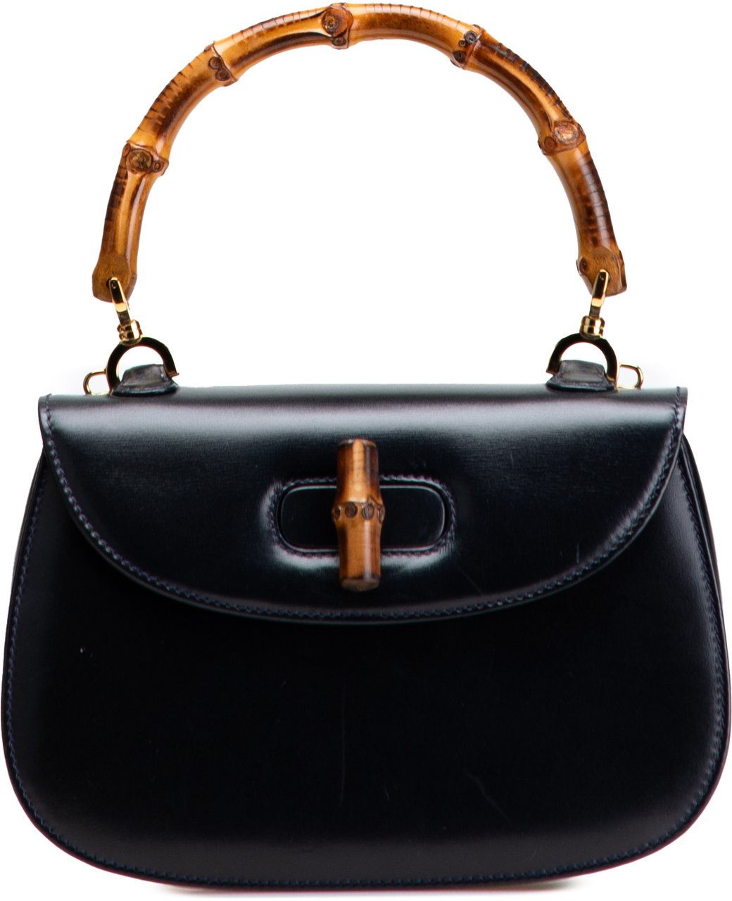 Gucci Calfskin Bamboo Night Zwart