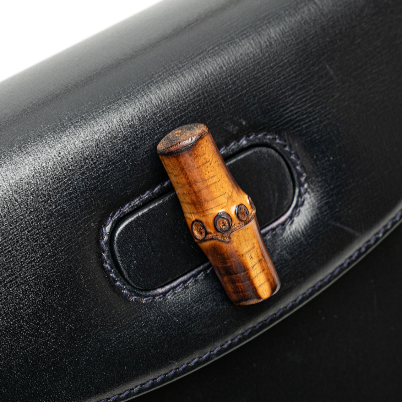 Gucci Calfskin Bamboo Night Zwart