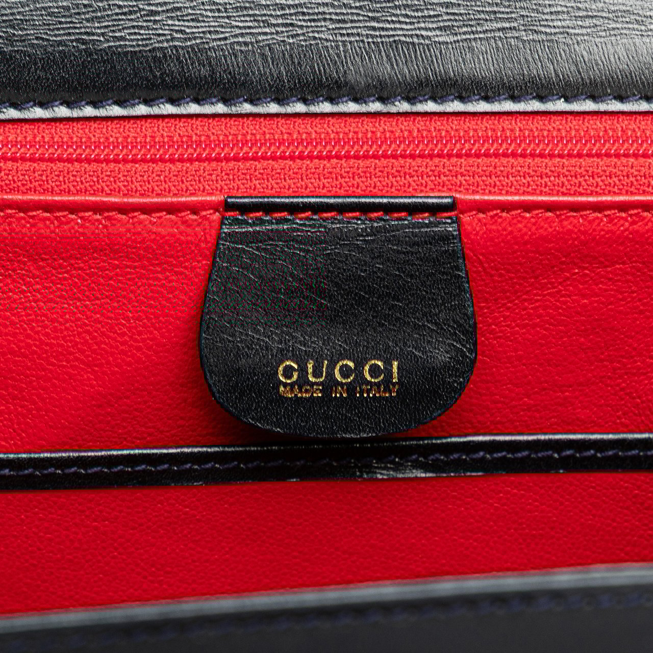 Gucci Calfskin Bamboo Night Zwart