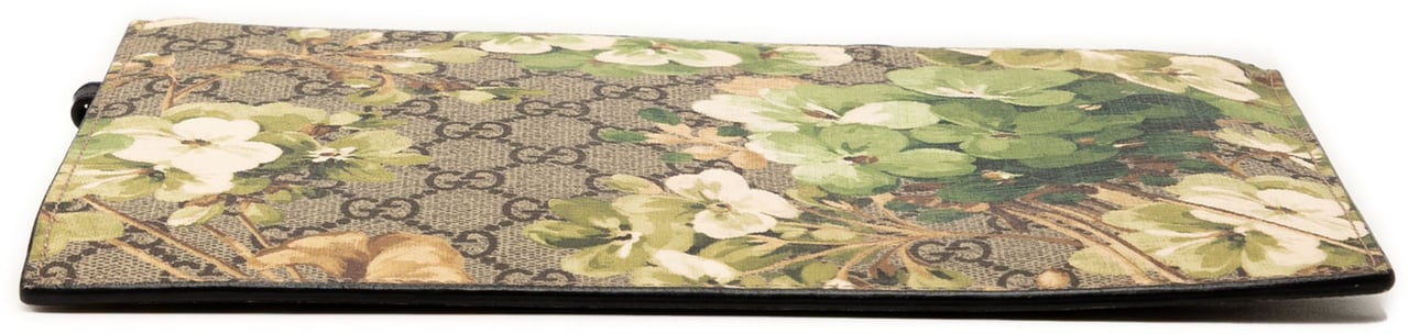 Gucci GG Supreme Blooms Clutch Bruin