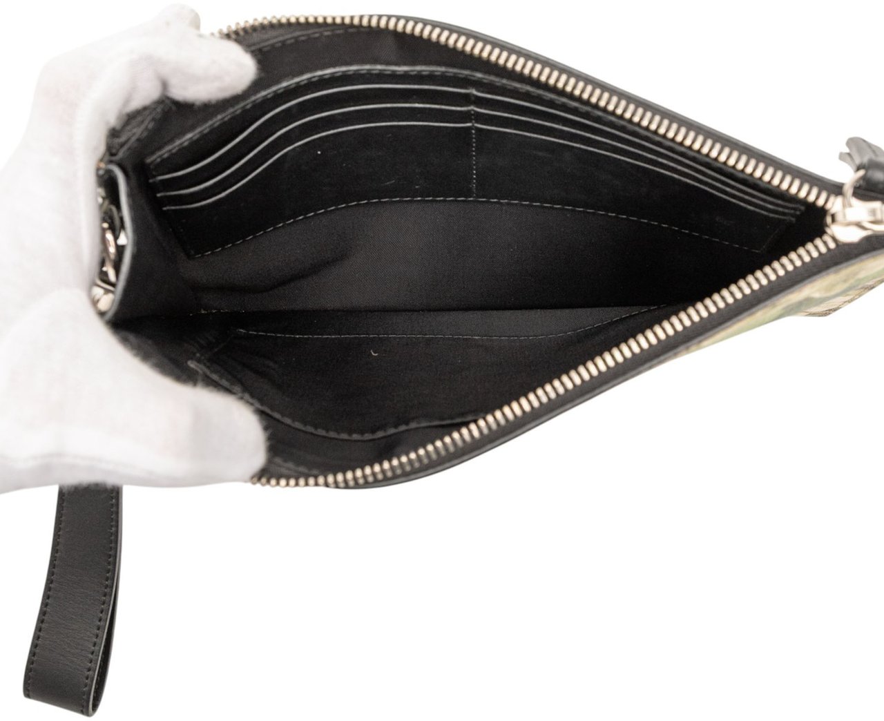 Gucci GG Supreme Blooms Clutch Bruin