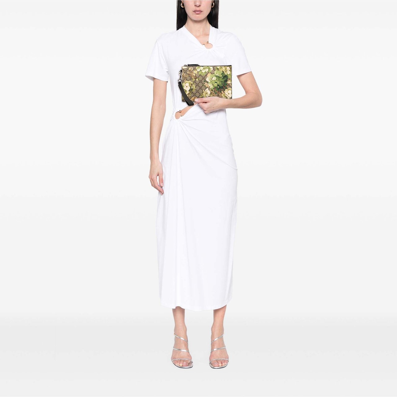 Gucci GG Supreme Blooms Clutch Bruin