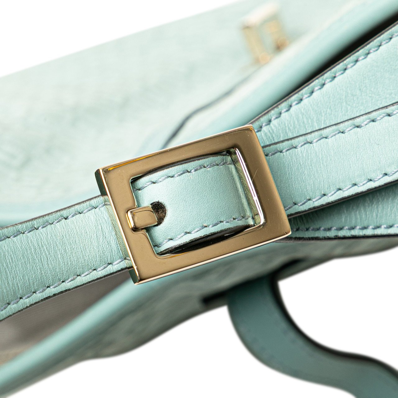 Gucci Square G Suede Jackie Hobo Blauw