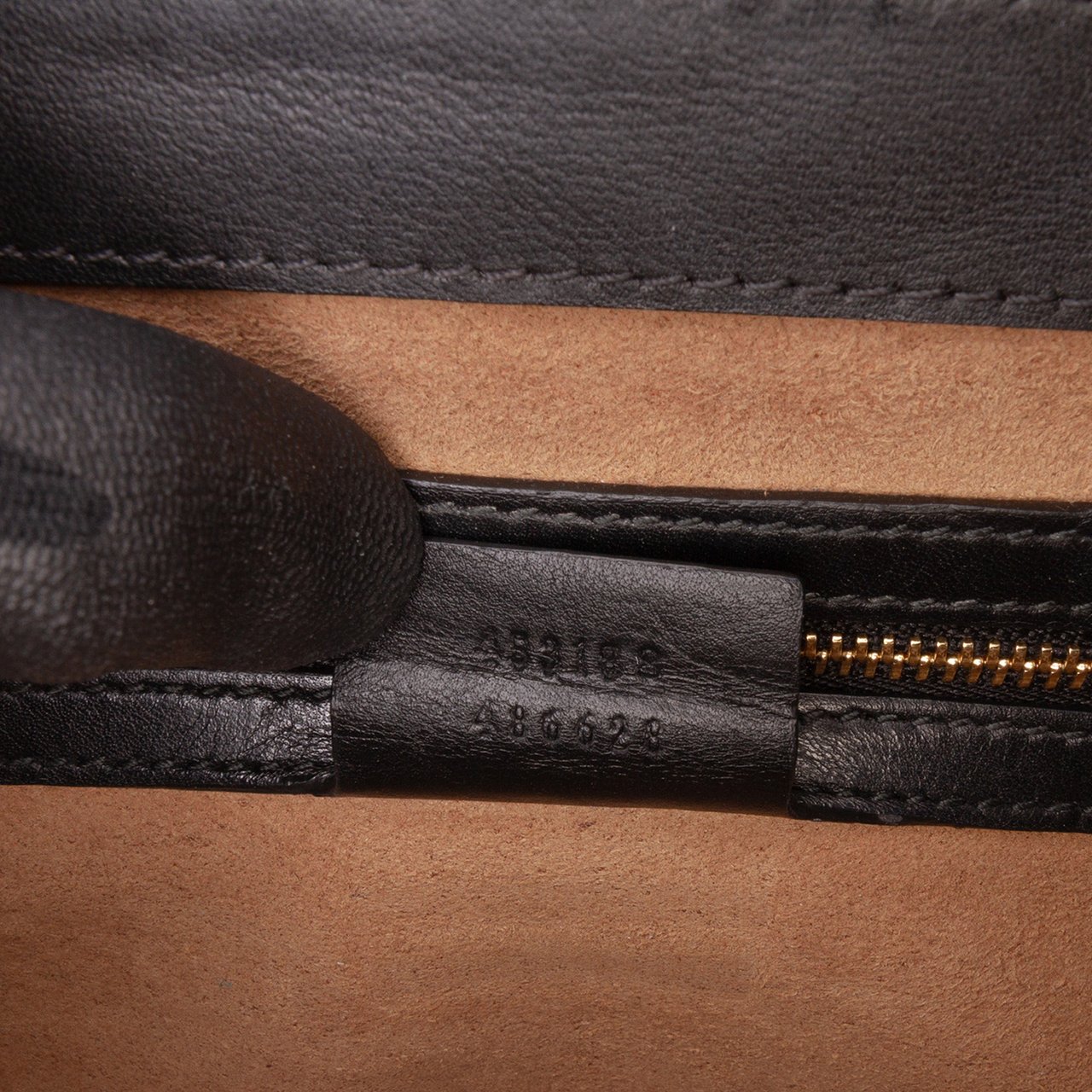 Gucci Small GG Supreme Padlock Satchel Bruin