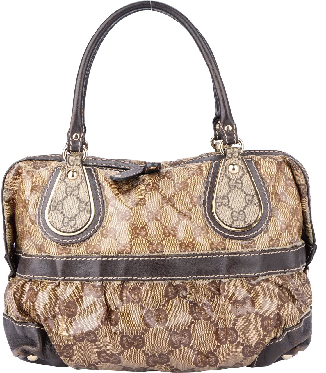 Gucci Gucci GG Monogram Crystal Handbag Bruin