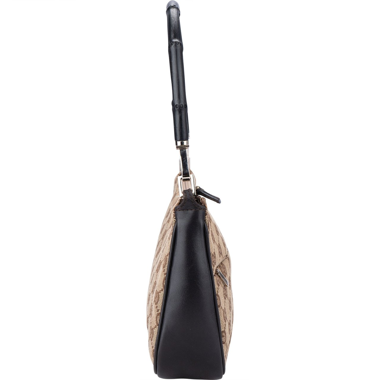 Gucci Gucci GG Monogram Bamboo Handbag Bruin