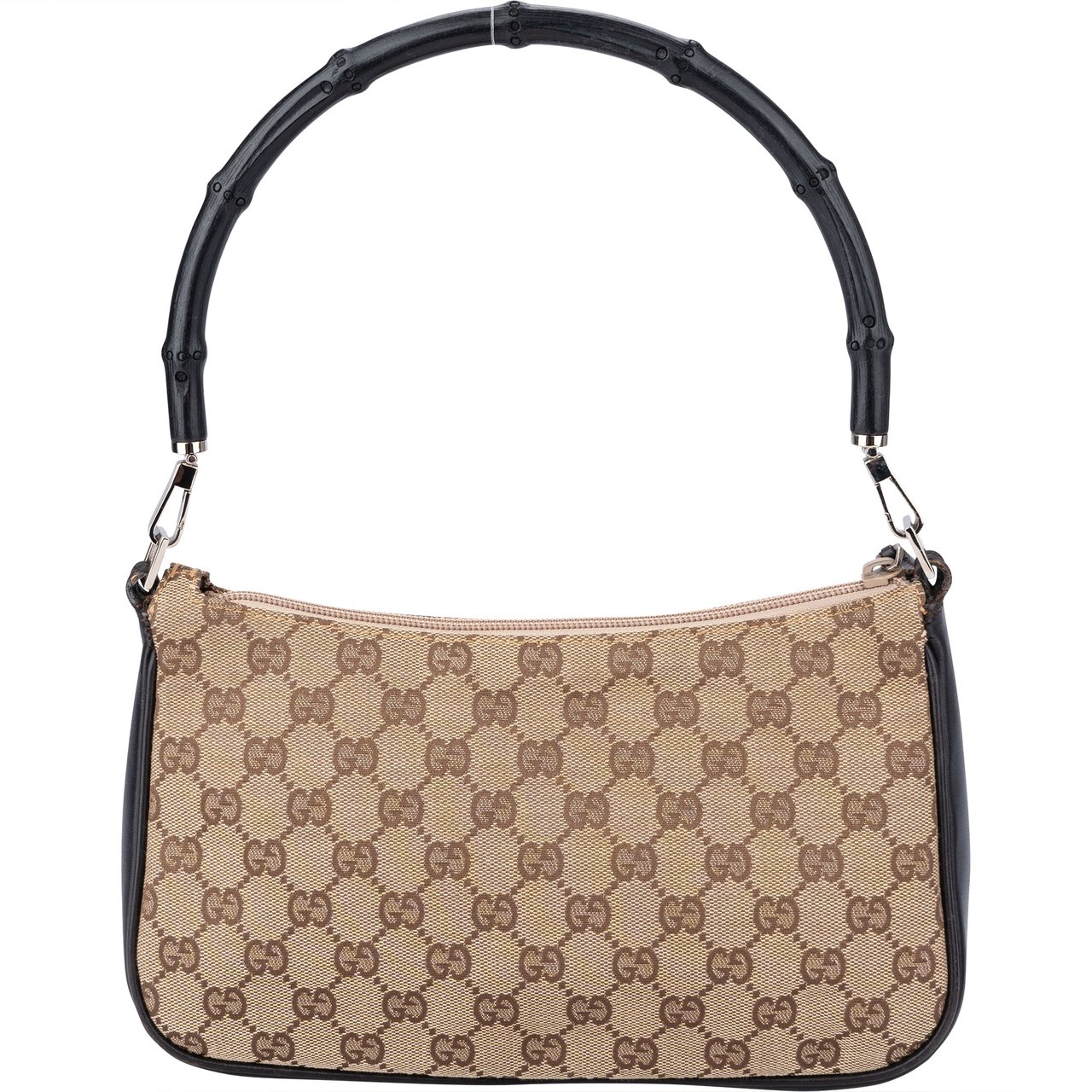 Gucci Gucci GG Monogram Bamboo Handbag Bruin